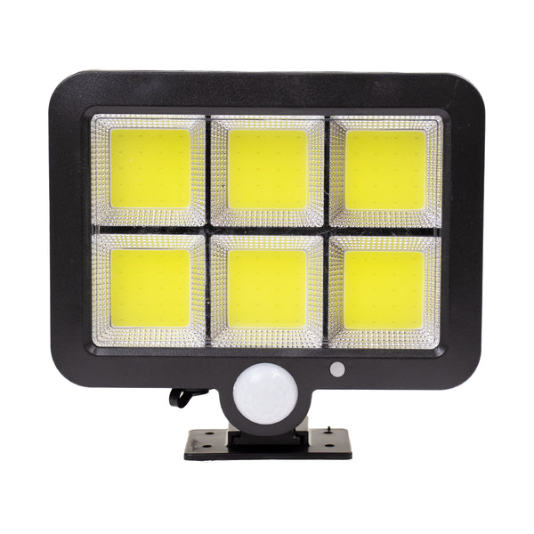 71463 Αυτόνομος Ηλιακός Προβολέας LED 120 6 x COB 35W 1800lm με Ενσωματωμένη Μπαταρία 2400mAh - Φωτοβολταϊκό Πάνελ με Αισθητήρα Ημέρας-Νύχτας - PIR Αισθητήρα Κίνησης Αδιάβροχο IP65 Ψυχρό Λευκό 6000K