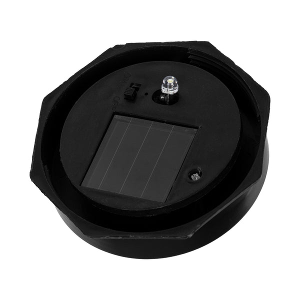 71472 LED autonom SMD SMD 1W 100lm cu baterie încorporată 300mAh -Panou fotovoltaic cu zi -noapte salveh impermeabil IP65 Garden Lantern Round Cold White 6000K