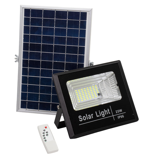 Solar LED SMD 25W 2000 Lumens, Baterie de 3000mAh, senzor de lumină, controler wireless, IP66 impermeabil