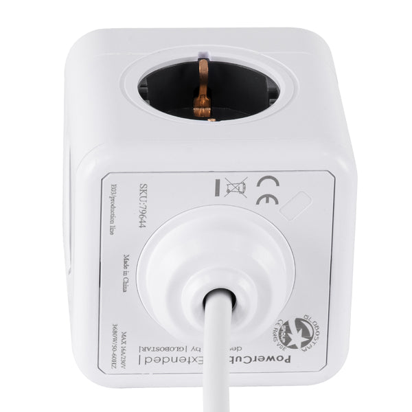 Travel PowerCube Pro Certified 79644 cu 5 locuri Polypizo cu 1,5 m CALOD, 5 prize de siguranță pentru copii Schuko AC 220-240V, sarcină maximă 3680W/16A