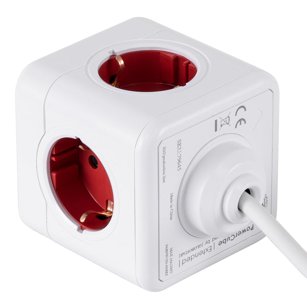 Travel PowerCube Pro Certified 79645 cu 5 locuri cu 1,5 m CALOD, 5 bazine de siguranță pentru securitate SCHUKO INFROOF SCHUKO AC, încărcare maximă 3680W/16A