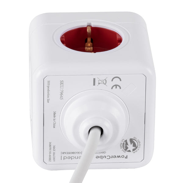 Travel PowerCube Pro Certified 79645 cu 5 locuri cu 1,5 m CALOD, 5 bazine de siguranță pentru securitate SCHUKO INFROOF SCHUKO AC, încărcare maximă 3680W/16A