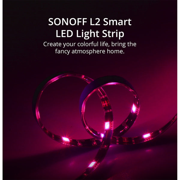 80061 SONOFF L2 - Wi-Fi Smart RGB LED Light Strip Waterpoof IP65 - SET 5M