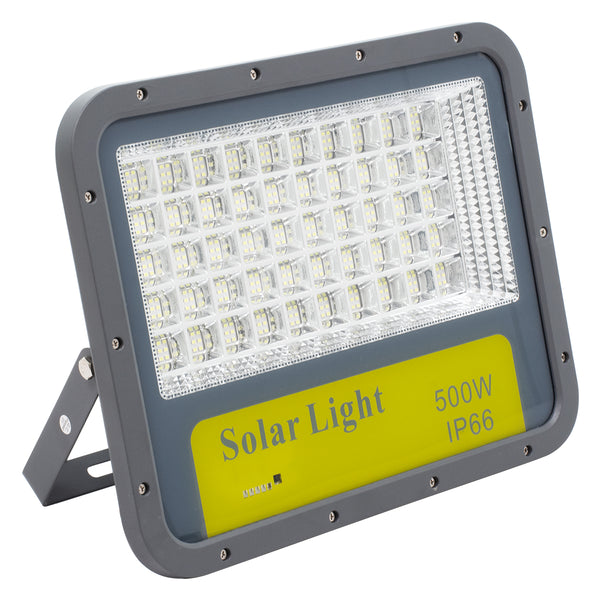 HECATE 90207 Αυτόνομος Ηλιακός Προβολέας LED SUPREME Series SMD 500W 50000lm με Ενσωματωμένη Μπαταρία 50000mAh - Φωτοβολταϊκό Πάνελ με Αισθητήρα Ημέρας-Νύχτας και Ασύρματο Χειριστήριο RF 2.4Ghz Αδιάβροχος IP66 Ψυχρό Λευκό 6000K - 3 Χρόνια Εγγύηση