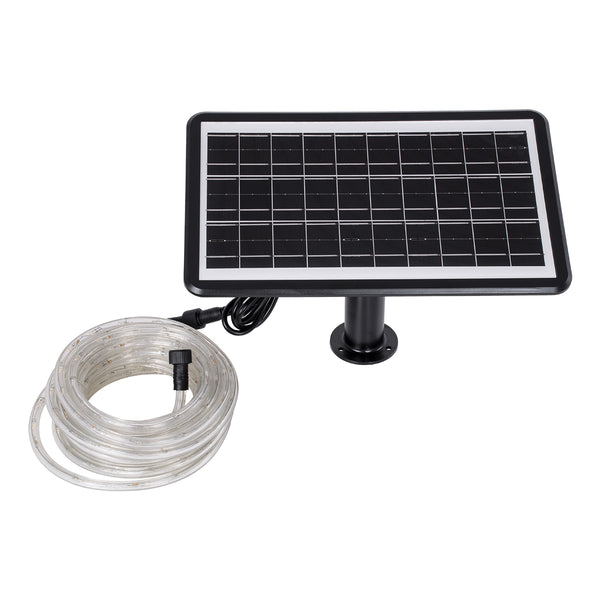 Set solar de 10m LED-uri 11W 770 lumeni, baterie de 10000mAh, senzor de zi-noapte, IP65 impermeabil