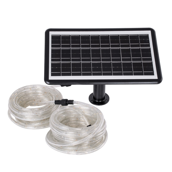 Set de solare autonome 20M LED 11W 1540 Lumens, Baterie de 10000mAh, senzor de zi-noapte, IP65 impermeabil