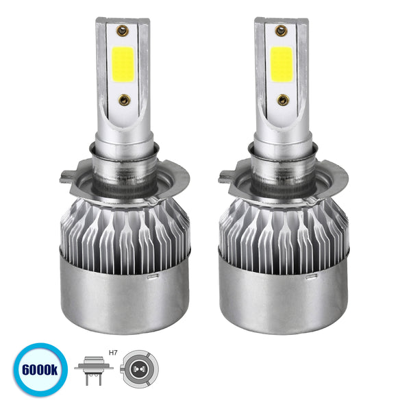 H7 C6 Kit Kit Kit Lighting și camion 1 generație Seria CAN-BUS LED Cree CXB COB 72W 7600lm, impermeabilă